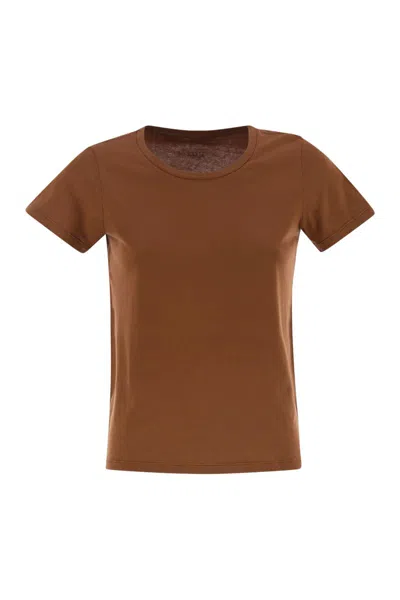 MAJESTIC MAJESTIC CREW-NECK SHORT-SLEEVED COTTON T-SHIRT