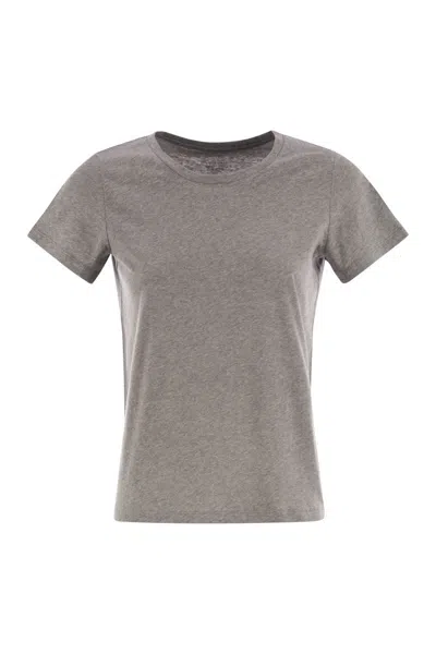 MAJESTIC MAJESTIC CREW-NECK SHORT-SLEEVED COTTON T-SHIRT
