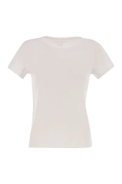 MAJESTIC MAJESTIC CREW-NECK SHORT-SLEEVED COTTON T-SHIRT
