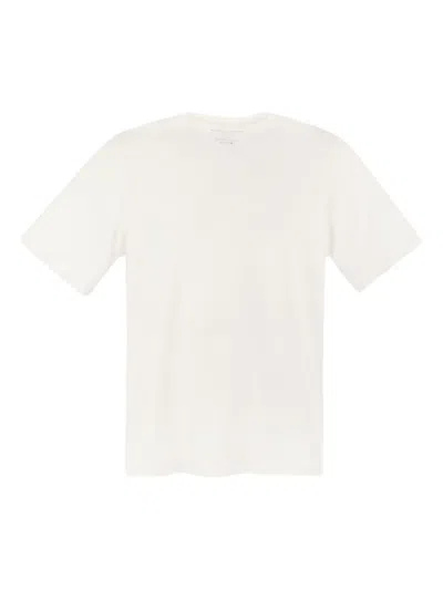 Majestic Crew Neck Short-sleeve T-shirt In White
