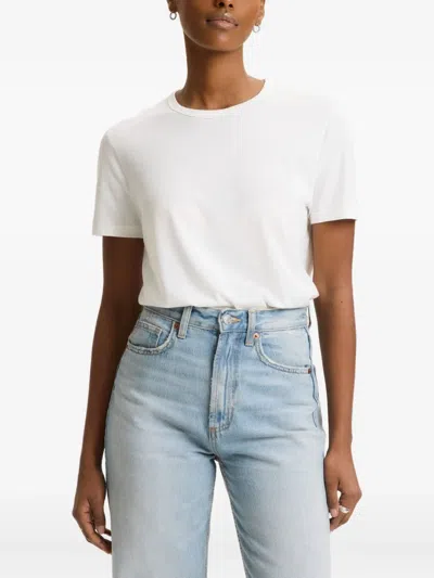 Majestic Crew-neck T-shirt In White