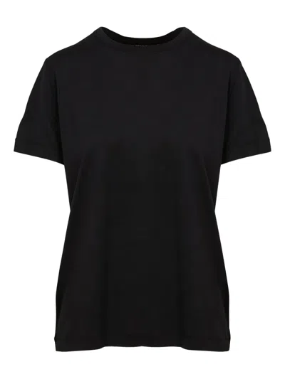 Majestic Crew-neck T-shirt In Black