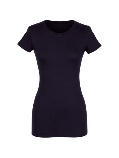 Majestic Crew-neck T-shirt In Black