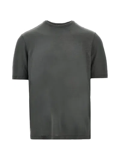 Majestic Linen Jersey T-shirt In Gray