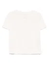 Majestic Crew-neck T-shirt In Neutrals
