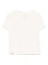 Majestic Crew-neck T-shirt In Neutrals