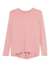 Majestic Crew-neck T-shirt In Pink