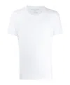 Majestic White Cotton Crew Neck T-shirt In White