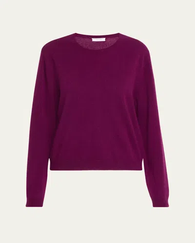 Majestic Crewneck Cashmere Sweater In Purple