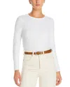 Majestic Crewneck Long Sleeve Tee In Bl