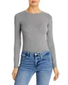 Majestic Crewneck Long Sleeve Tee In Gris C