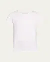 Majestic Crewneck Organic Cotton T-shirt In Deluxe Cotton Ss Crew