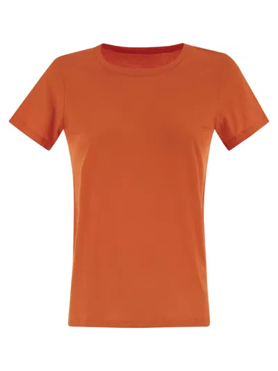 Majestic Crew-neck Short-sleeved Cotton T-shirt In Animal Print