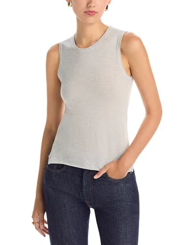 Majestic Crewneck Sleeveless Top In Gray