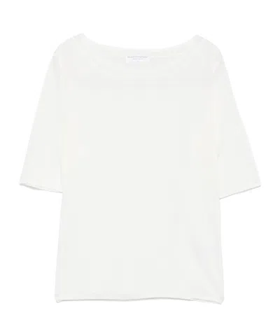 Majestic Crewneck Sweater In White