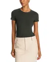 Majestic Soft Touch Short-sleeve Crewneck T-shirt In Forest
