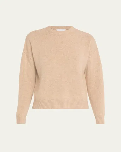 Majestic Crewneck Wool-cashmere Sweater In Neutral