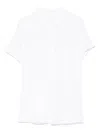 Majestic Filatures Short-sleeved White Shirt With Classic Collar In White