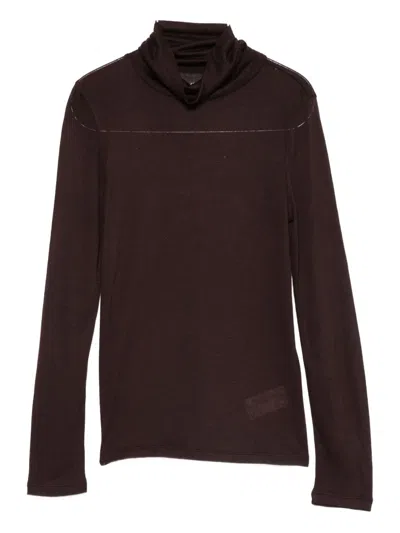 Majestic Dolcevita Jumper In Brown