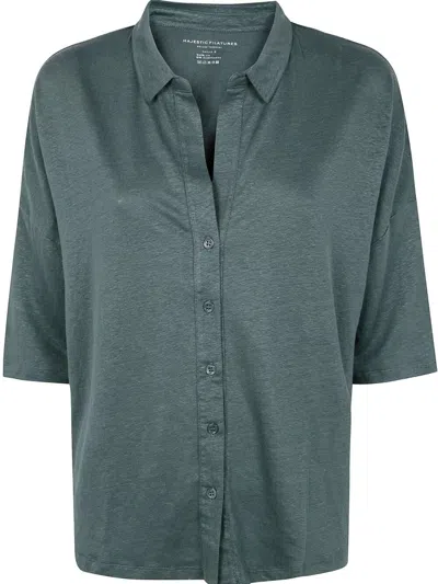 MAJESTIC SHIRT C. COUR,E25M011.FCH065 146 AGAVE