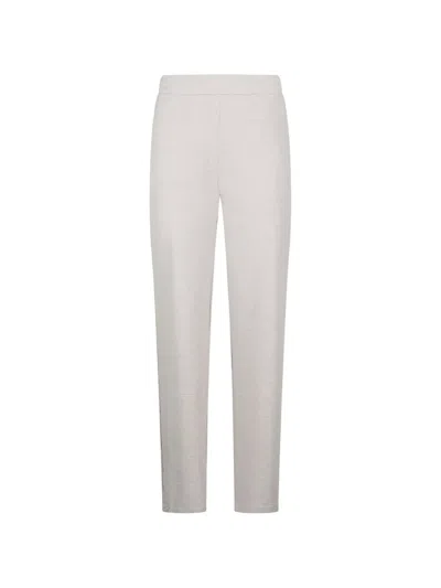 Majestic Straight-leg Pants With Relaxed Fit In White