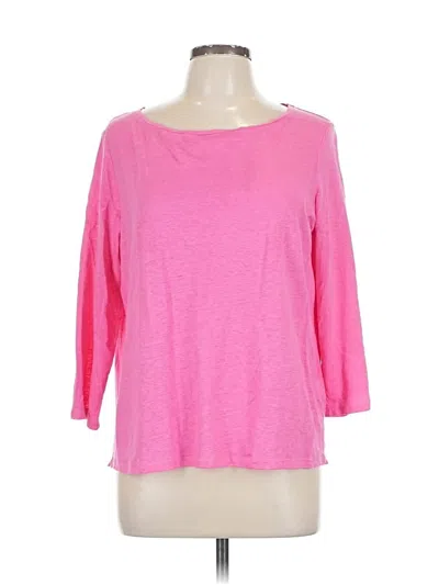 Pre-owned Majestic Filatures 3/4 Sleeve T-shirt In Pink