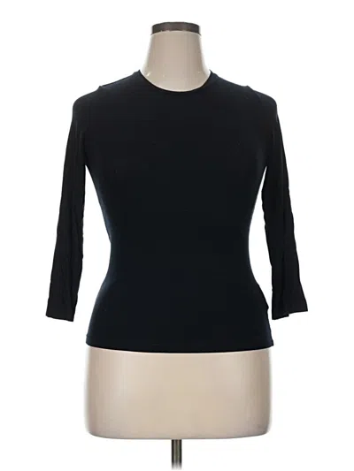 Pre-owned Majestic Filatures 3/4 Sleeve T-shirt In Black