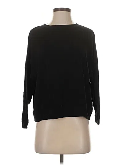Pre-owned Majestic Filatures 3/4 Sleeve T-shirt In Black
