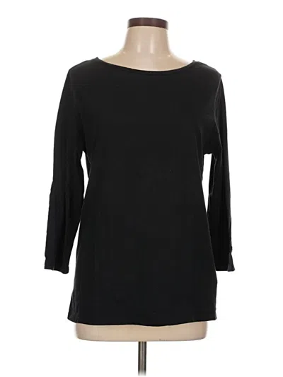 Pre-owned Majestic Filatures 3/4 Sleeve T-shirt In Black
