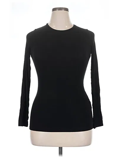 Pre-owned Majestic Filatures 3/4 Sleeve T-shirt In Black