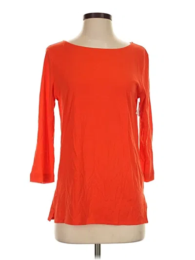 Pre-owned Majestic Filatures 3/4 Sleeve T-shirt In Red