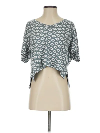 Pre-owned Majestic Filatures 3/4 Sleeve T-shirt In Teal