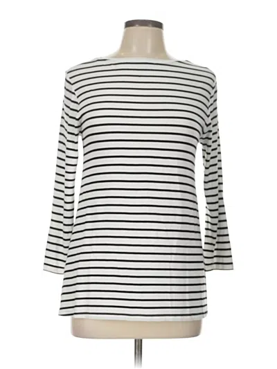 Pre-owned Majestic Filatures 3/4 Sleeve T-shirt In White