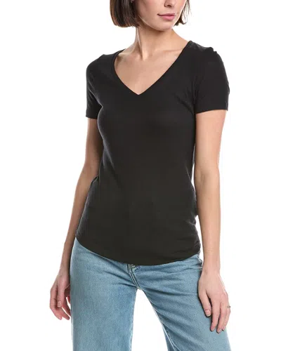 Majestic Filatures Baby Rib Shirt In Black