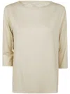 Majestic Metallic-threading Sweater In Grey