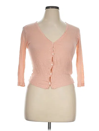 Pre-owned Majestic Filatures Cardigan Sweater In Pink