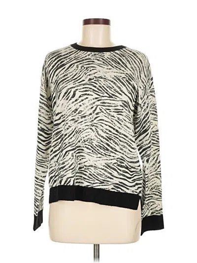 Pre-owned Majestic Filatures Cashmere Pullover Sweater In White