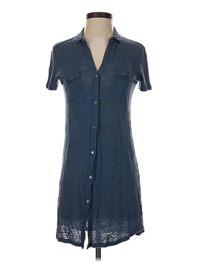 Pre-owned Majestic Filatures Casual Dress In Blue