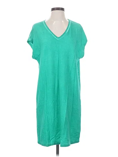 Pre-owned Majestic Filatures Casual Dress In Teal
