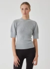 Majestic Filatures Compact Merino Mini Rib Short Sleeve Crewneck