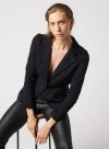 Majestic Filatures Cotton Cashmere Double Face One Button Blazer