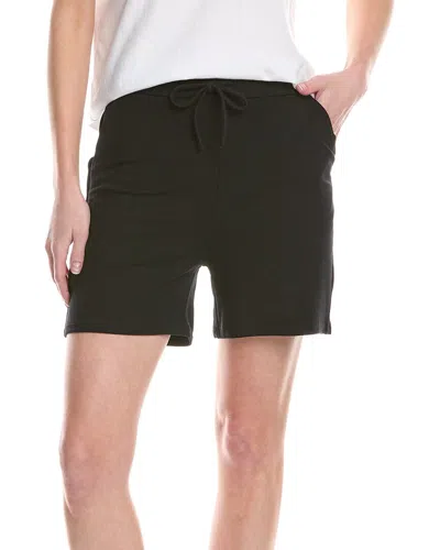 Majestic Filatures French Terry Drawstring Short In Black