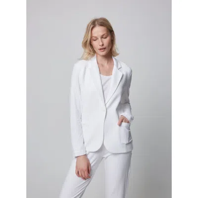 Majestic Filatures French Terry Looped One-button Blazer