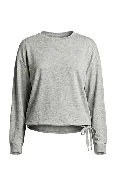 Majestic Filatures French Terry Top In Gray