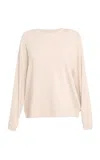 Majestic Filatures French Terry Top In Neutral