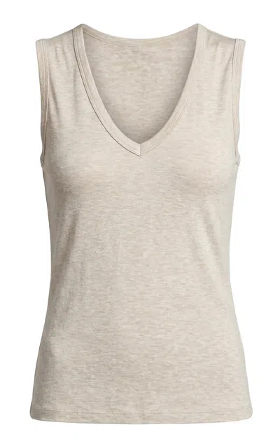 Majestic Filatures Jersey Top In Neutral