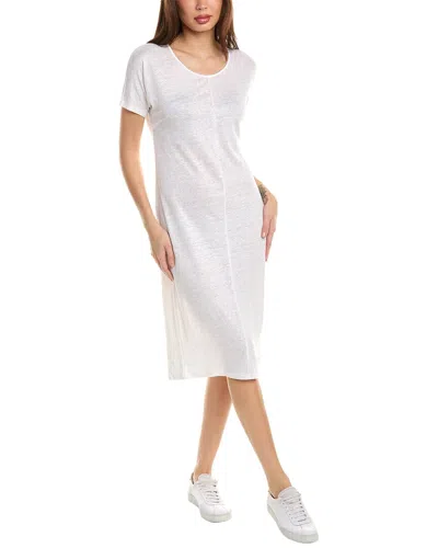 Majestic Filatures Linen-blend T-shirt Dress In White