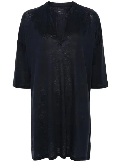 MAJESTIC MAJESTIC FILATURES LINEN BLEND TUNIC DRESS