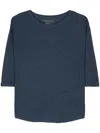 Majestic Boat-neck T-shirt In Blue