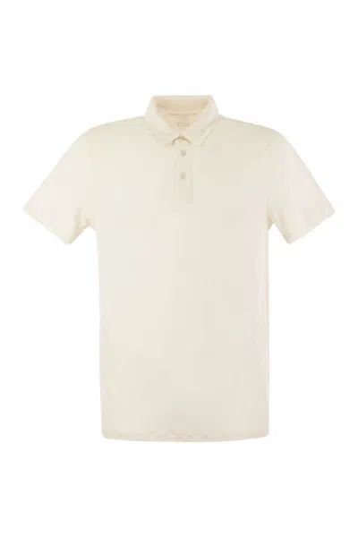 MAJESTIC MAJESTIC FILATURES LINEN SHORT-SLEEVED POLO SHIRT